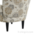 Chaise de bras multi-tissu Taupe moderne